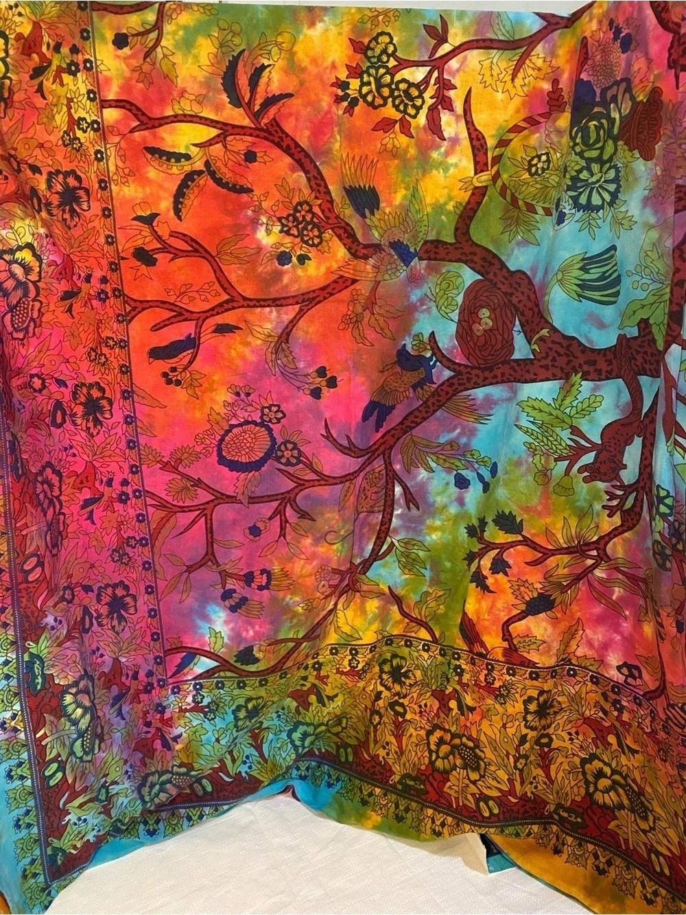 Cotton Tie Dye Tapestry